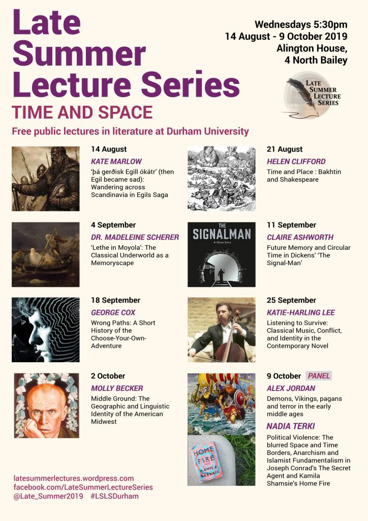 Late Summer Lectures poster